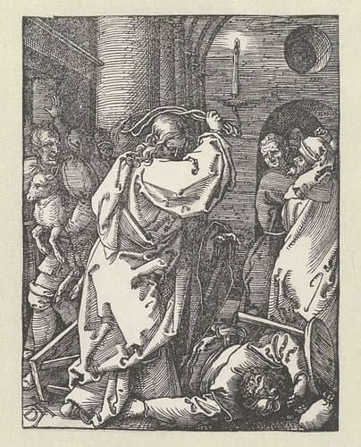 Tempelreiniging by Albrecht Dürer