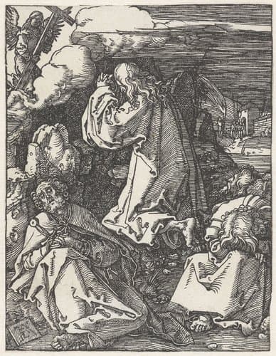 Christus in de hof van Getsemane by Albrecht Dürer