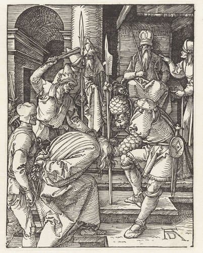 Christus voor Annas by Albrecht Dürer