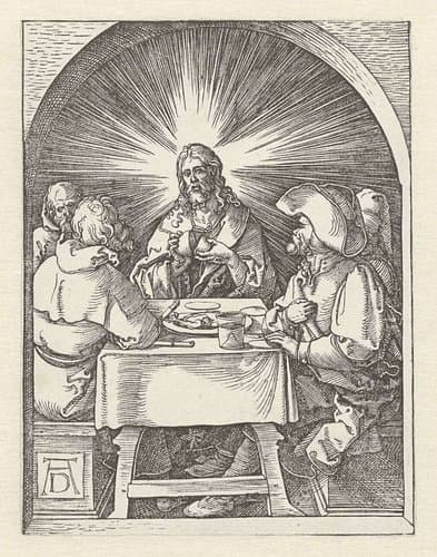 Christus in Emmaüs by Albrecht Dürer