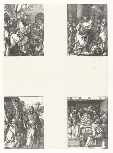 Intocht in Jeruzalem by Albrecht Dürer