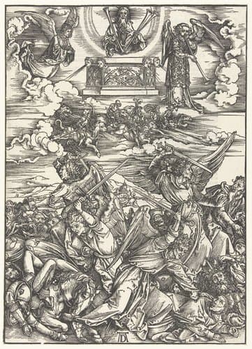 De vier wrekende engelen by Albrecht Dürer