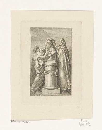 Buste van Shakespeare by Daniel Nikolaus Chodowiecki