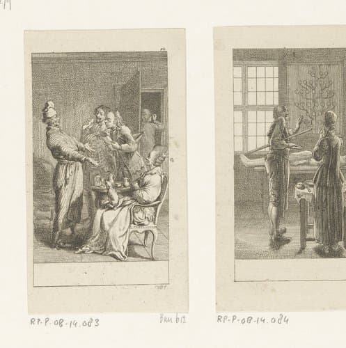 Ongelegen bezoek by Daniel Nikolaus Chodowiecki