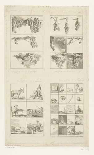 Voorbeelden van zelfstandige naamwoorden in het Latijn by Daniel Nikolaus Chodowiecki