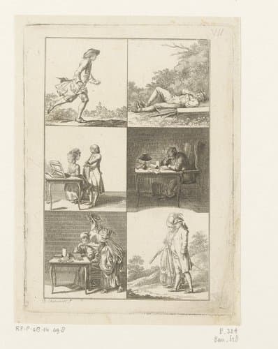 Voorbeelden gebruikt om Latijn te leren by Daniel Nikolaus Chodowiecki