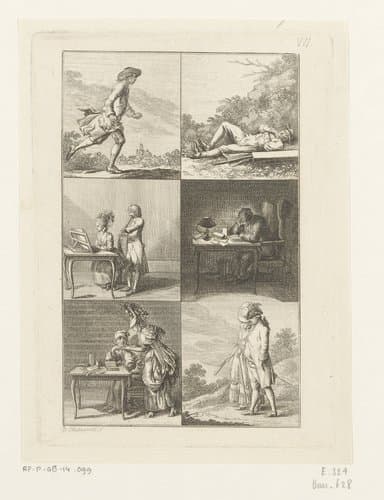 Voorbeelden gebruikt om Latijn te leren by Daniel Nikolaus Chodowiecki