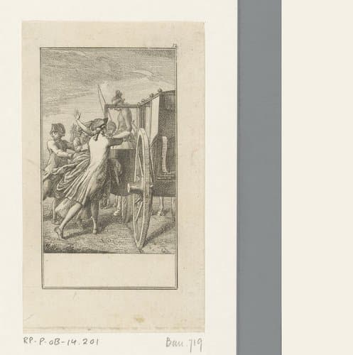Huwelijksaanzoek van een ontvoerder by Daniel Nikolaus Chodowiecki