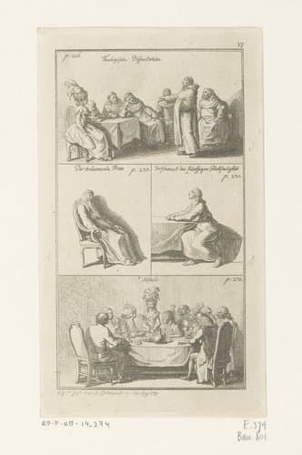 Blad uit De Lof der Zotheid by Daniel Nikolaus Chodowiecki
