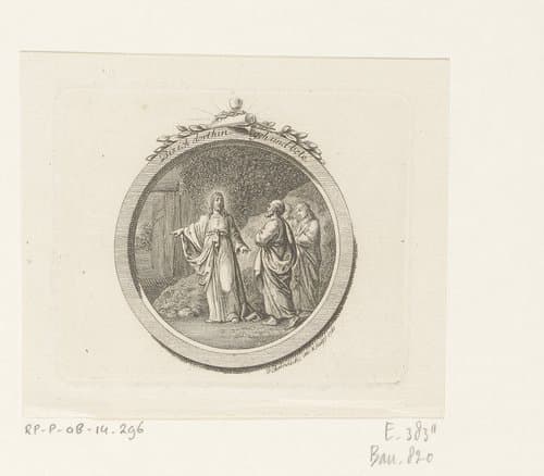 Christus op weg naar het hof van Getsemane by Daniel Nikolaus Chodowiecki