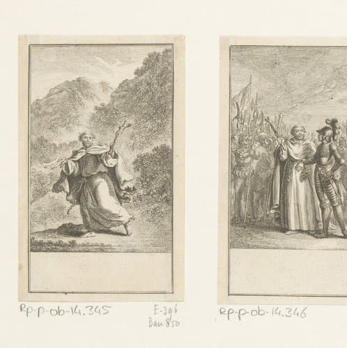 Peter de Kluizenaar predikt de bevrijding van Jeruzalem by Daniel Nikolaus Chodowiecki