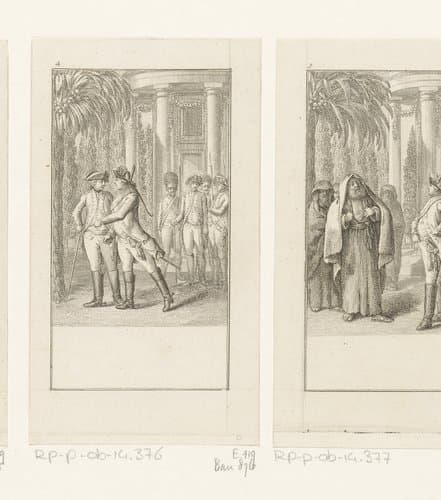 Lanassa's oude liefde keert terug by Daniel Nikolaus Chodowiecki