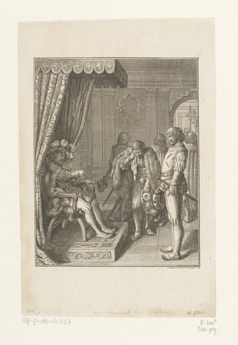 Lodewijk de Vrome en de strijd van zijn zonen by Daniel Nikolaus Chodowiecki