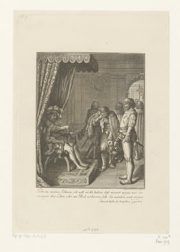 Lodewijk de Vrome en de strijd van zijn zonen by Daniel Nikolaus Chodowiecki