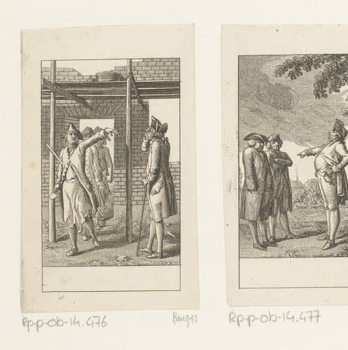Dwaasheid van de bouwdrang by Daniel Nikolaus Chodowiecki