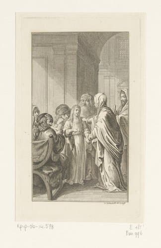 Twaalfjarige Christus in de tempel by Daniel Nikolaus Chodowiecki