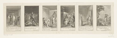 Zes voorstellingen uit Lesage's Gil Blas de Santillane by Daniel Nikolaus Chodowiecki