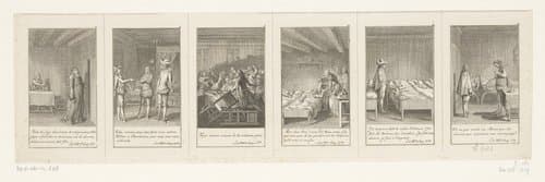 Zes voorstellingen uit Lesage's Gil Blas de Santillane by Daniel Nikolaus Chodowiecki