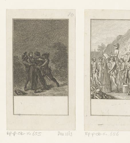 John André wordt aangehouden bij Tarrytown by Daniel Nikolaus Chodowiecki