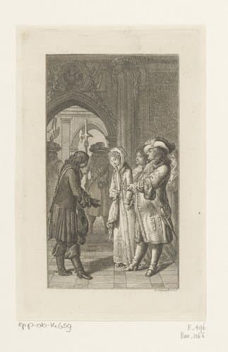Peter de Grote en het deugdzame meisje by Daniel Nikolaus Chodowiecki
