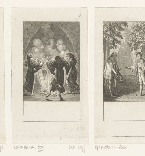 Heksen dansen rond de ketel by Daniel Nikolaus Chodowiecki