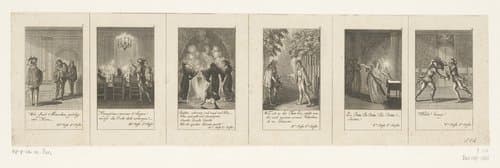 Zes voorstellingen uit Shakespeares Macbeth by Daniel Nikolaus Chodowiecki