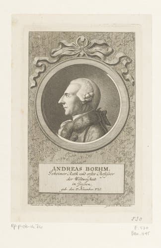 Portret van Andreas Böhm by Daniel Nikolaus Chodowiecki