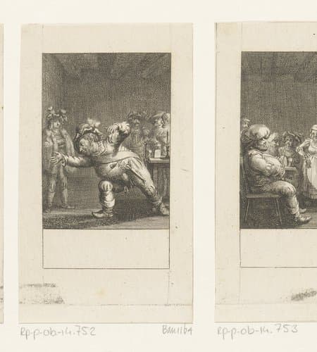 Falstaff liegt over de overval by Daniel Nikolaus Chodowiecki