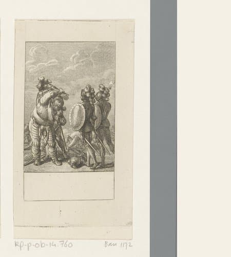 Falstaff liegt over zijn overwinning op Douglas by Daniel Nikolaus Chodowiecki