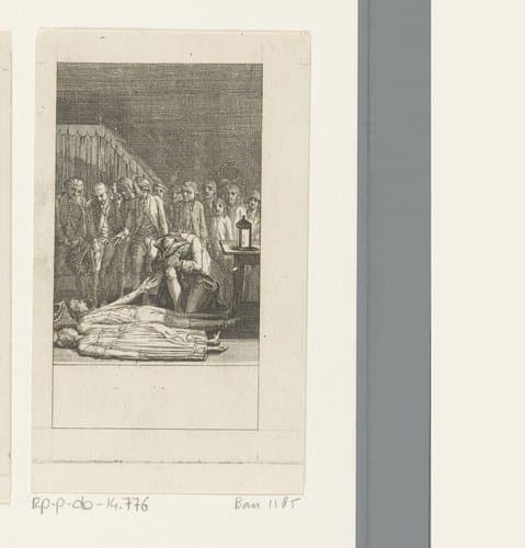 Luise en Ferdinand plegen zelfmoord by Daniel Nikolaus Chodowiecki