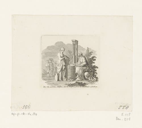 Gesprek met de Samaritaanse vrouw by Daniel Nikolaus Chodowiecki