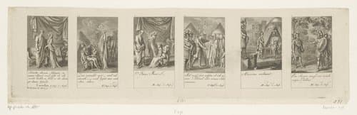 Zes voorstellingen uit Shakespeares Coriolan by Daniel Nikolaus Chodowiecki