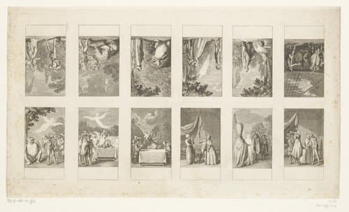 Twaalf voorstellingen uit Shakespeare's De Storm by Daniel Nikolaus Chodowiecki