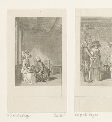 Cecilia wordt naar haar liefdesleven gevraagd door Mr. Briggs by Daniel Nikolaus Chodowiecki