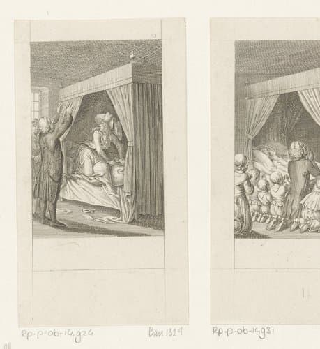 Mr. Albany identificeert de krankzinnige vrouw als Cecilia by Daniel Nikolaus Chodowiecki