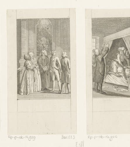 Verstoring van de huwelijksgeloften by Daniel Nikolaus Chodowiecki