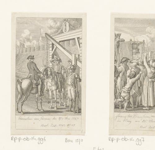 Inname van de vesting Gorinchem op 17 september 1787 by Daniel Nikolaus Chodowiecki