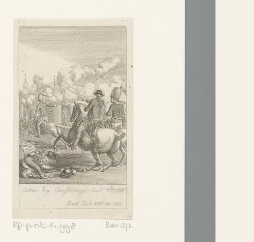 Actie bij Amstelveen op 1 oktober 1787 by Daniel Nikolaus Chodowiecki