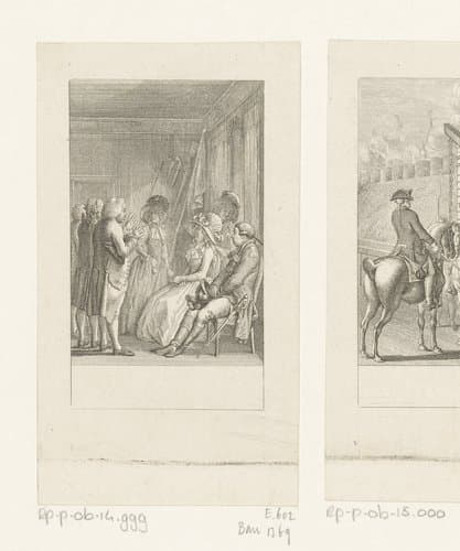 De prinses in het slot bij Schoonhoven op 29 juni 1787 by Daniel Nikolaus Chodowiecki