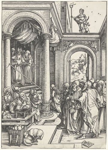 Presentatie van Maria in de tempel by Albrecht Dürer