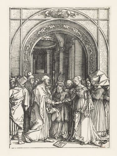 Huwelijk van Maria by Albrecht Dürer