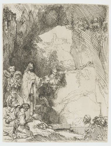 De opwekking van Lazarus by Rembrandt van Rijn
