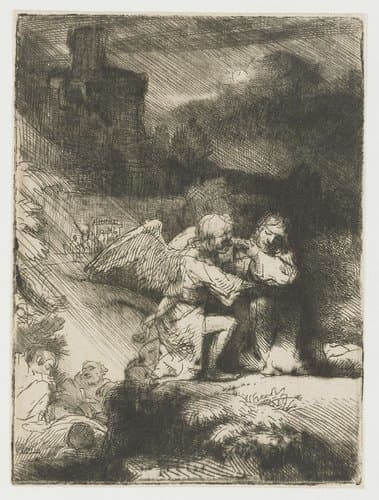 Agony in the Garden by Rembrandt van Rijn