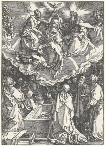 Hemelvaart en kroning van Maria by Albrecht Dürer