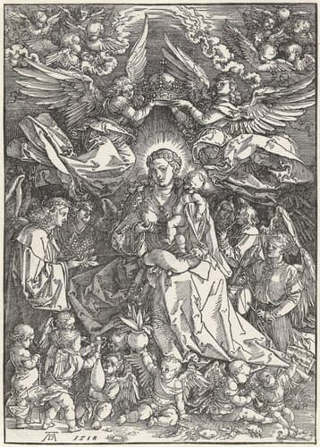 Maria als koningin der engelen by Albrecht Dürer