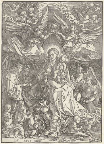Maria als koningin der engelen by Albrecht Dürer
