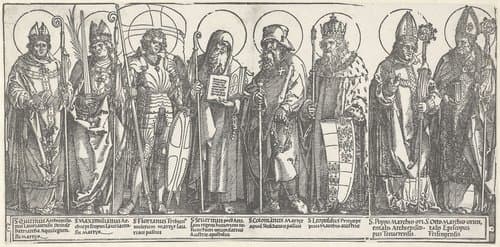 De beschermheiligen van Oostenrijk by Albrecht Dürer