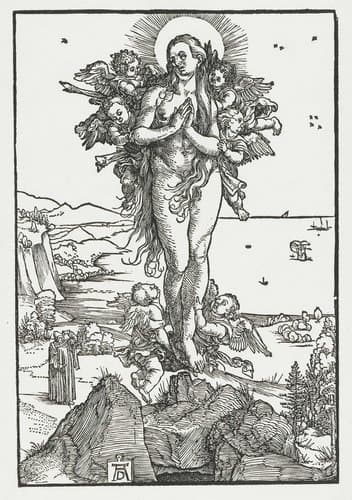 De extase van Maria Magdalena by Albrecht Dürer