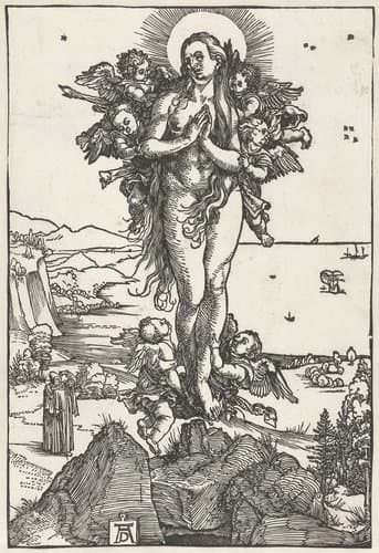 De extase van Maria Magdalena by Albrecht Dürer
