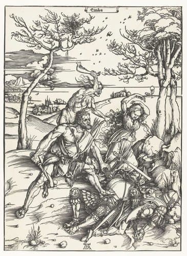 Hercules verslaat de Molioniden by Albrecht Dürer